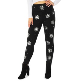 Tipsy Elves Women's Christmas Lights High Waisted Leggings Size Medium