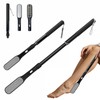 Gobiteli Toe Cleaning Brush, 18.8"-25.9" Telescopic Long Handle Foot Brush,Foot