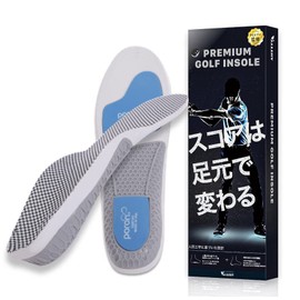 VALLERY Golf Insole, Premium PGA Teaching Pro, Golf Insole, Shock Absorption (S Size 9.1 - 9.4 inches (23 - 24 cm)