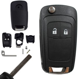 KONIKON Car Key Flip Key Replacement Shell Key Case Blade Suitable for Opel Astra J Corsa E Meriva B Insignia
