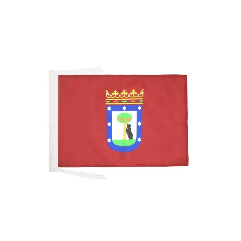 AZ FLAG Madrid Flag 18'' x 12'' cords - Madrid