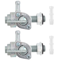MOTOALL 2 Pcs Fuel Shut Off Valve Petcock Switch, M10 x 1.25 1/4" Fuel Tank Switch Valve for Generator Gas Engine Tank