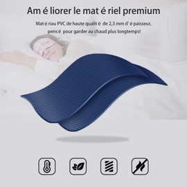 OliviaLiving Warmwasserflasche, 2000 ml, Wärmflasche und kalte Kompresse mit klassischen Streifen, zur Schmerzlinderung bei Kältetherapie, warm