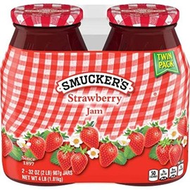 Smucker's Strawberry Jam 2 - 32 oz Jars