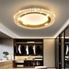 UOFUS 28W Gold LED Flush Mount Ceiling Light 12inch Modern