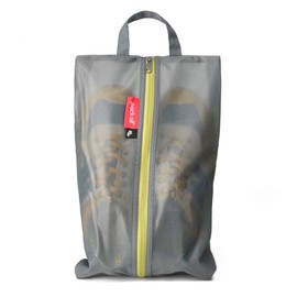 pack all Shoe Bag for Travel, Water-Resistant Shoe Pouch for Gym, Odor-Resistant Soccer Cleats Bag for Sport (Grey, 1-Pack)