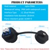 LC Connector, CTRICALVER Fibre Coupler LC-UPC Waterproof, 1Pcs IP68 Fibre