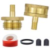 Bolaxin 2PCS RV Winterize Blow Out Adapter, Brass Sprinkler Blowout