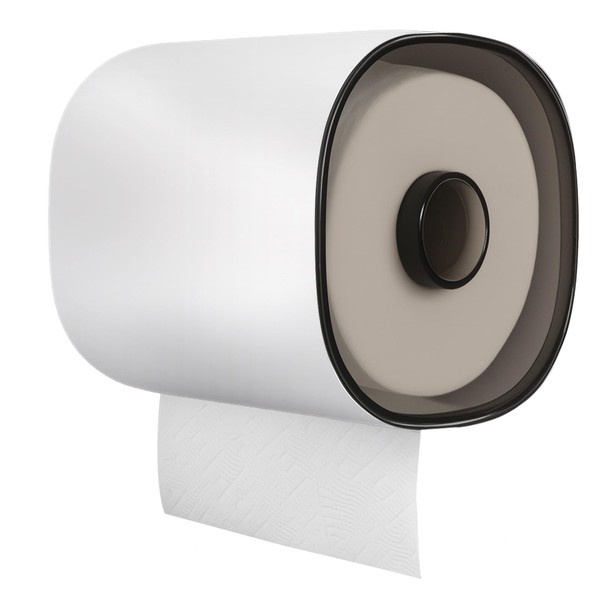 Toilet Paper Holder, Self-Adhesive Toilet Tissue Roll Cover Stand Guard