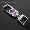 QaoMaiKior (Sliver) Metal Leather Key Chain Suit for American USA