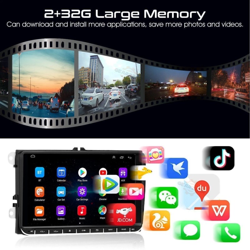 GEARZAAR 9" Android 12 Car Stereo Radio Fit Apple Carplay