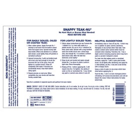 SNAPPY TEAK-NU Formula No. 2 - Restore & Renew Weathered Teak & Other Fine Wood - Professional Strength 2 Step System 1 GAL (STN-G2)