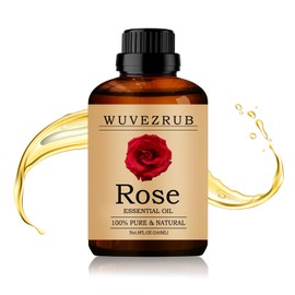 Wuvezrub Rose Essential Oil 240ML - 100% Pure and Natural Oils for Aromatherapy Diffuser - 8 Fl Oz/Rose
