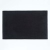 Homescapes Imperial Plain Black Bath Mat 50 x 80 cm