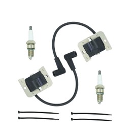 2 PACK 24 584 01-S kh-24 584 201-S Ignition Coils Module for Kohler CH20 CV18 CH18 CV20 CV23 CH22 Command Pro Twin Cylinder Engine with Spark Plug Replace kh-24-584-201-S 24 584 45-S