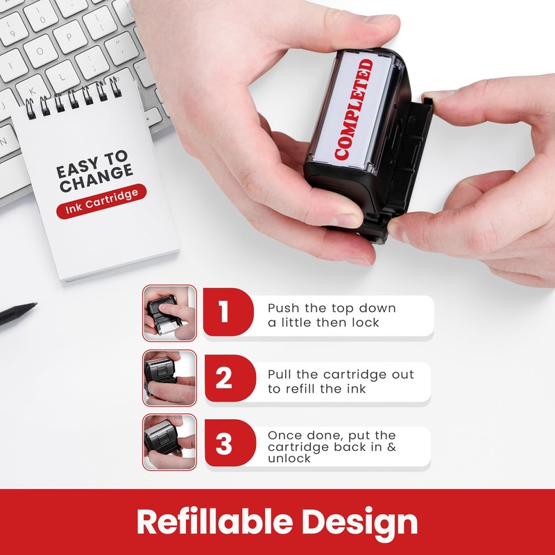 Promot Completed - Self Inking Rubber Stamp - Ink Stamps