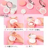 S.fields.inc Face Powder Case with Puff, 3 Color Set, Portable,