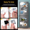 Hilitchi 72Pcs Fridge Magnets Craft Set Magnets Craft with Adhesive
