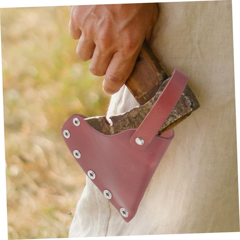 TEHAUX Camping Hatchet Axe Protector Durable Leather Cover for Outdoor