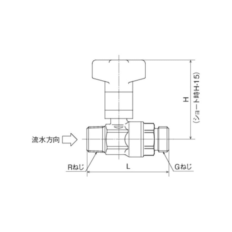 Onda Seisakusho CB1-13M-S [CB1 Type Ball Valve with Check Valve,