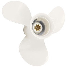 FAWAY 9 7/8x10 1/2 Boat Motor Aluminum Propeller - Compatible with Yamaha Outboard Engines C 20HP 25HP 30HP - Replaces 664-45945-01-EL 664-45945-00-00 - 10 Spline Tooth - Aluminum Outboard Propeller
