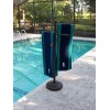 OUTDOOR LAMP COMPANY POOLSIDE TOWEL STAND, BRONZE COLORED PVC, 51"