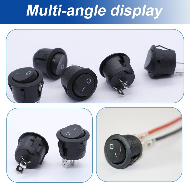 EIH1 Pack of 15 Toggle Switch 12 V On/Off Lockable