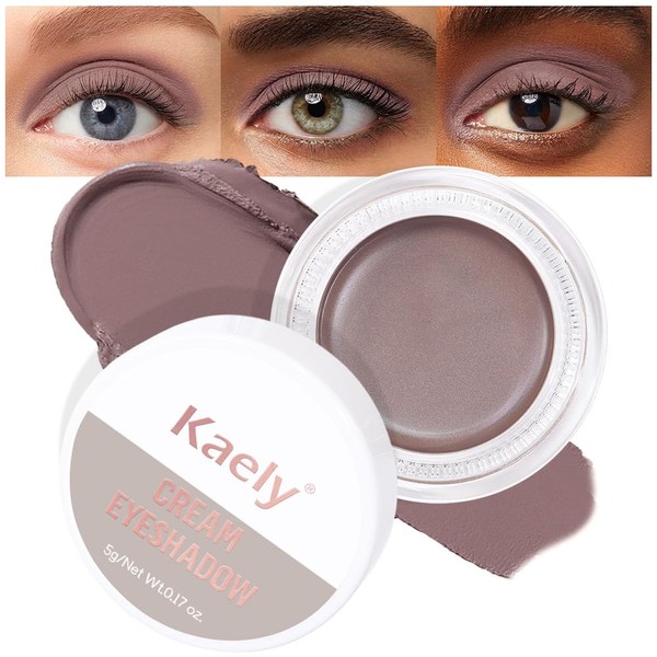 Kaely Cream Single Eyeshadow Makeup, Espresso Matte Highly Pigmented Monochrome
