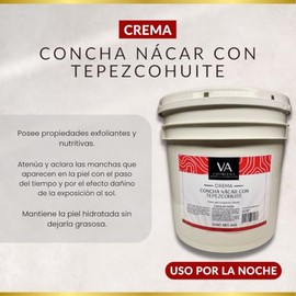 Crema Concha Nacar Con Tepezcohuite Corporal y Facial 4 Kilos