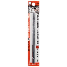 Mitsubishi B-6KD Hexagonal Shaft Ironwork Drill 0.2 inches (5.8 mm)