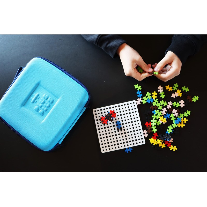 Plus-Plus 9607012 Creative Building Blocks, Travel Suitcase Set, Ingenious Construction