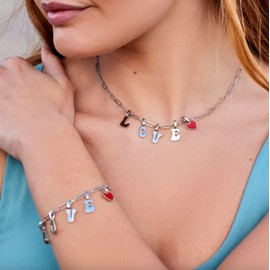 Pura Vida Harper Enamel Heart Charm Gold Charms for Bracelets & Necklaces - Gold