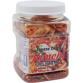 Gourmets Unique Freeze Dried Fermented Napa Cabbage Kimchi, Made in USA, 50g