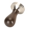 Coffee Tamper Solid Wood Handle Stainless Steel Easy to Use
