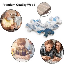 Golden Doodle Dog 500-Piece Jigsaw Puzzle for Kids and Adults Cafe Beer Club Home Wooden Puzzles Fun Family Game Toy Educational Intellectual