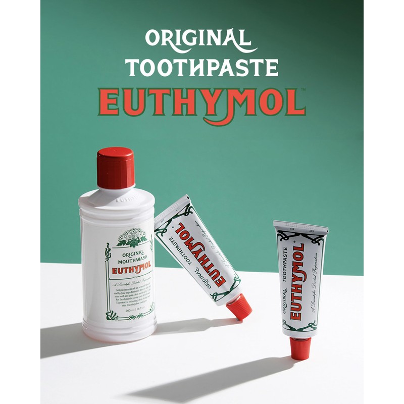 EUTHYMOL Original Toothpaste (3.7fl oz*5, Pack of 5) - Fluoride-Free