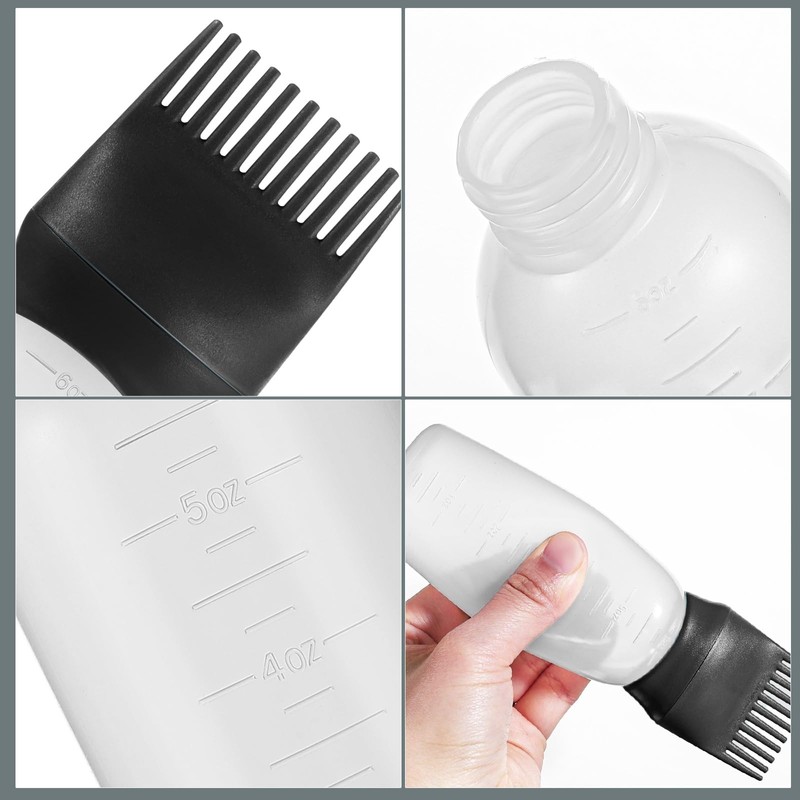Pimoys 2 Pack Root Comb Applicator Bottle 6 Ounce, Oil