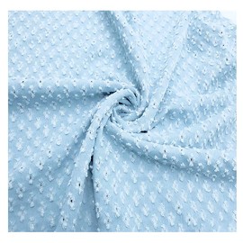 NIANTONG Stylish fabric with torn hole, perforated washed denim fabric material for sewing, shorts, jeans, fashion design (50 x 150 cm)