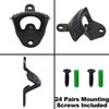 HAIICEN 24 PCS Black Cast Iron Bottle Opener Wall Mounted