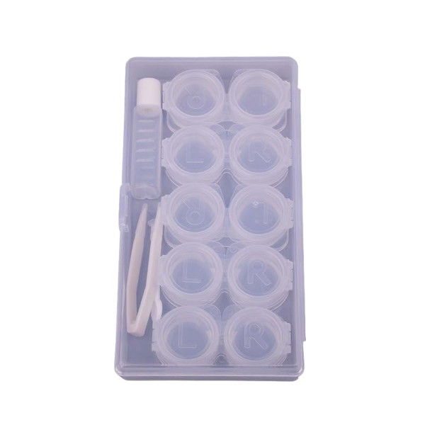 5 Pcs Contact Lens Cases, Contact Lens Holder Portable Eye