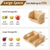 Poerlve Potato and Onion Storage Bin – 3 Pack Bamboo