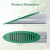 FLCODE 4 Inch Green Angled Slope Drainage Pipe,Drain Grate for