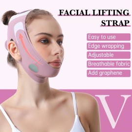Graphene Face Slimming Bandage, V-Line Chin Lifting Belt for Anti Wrinkle Care