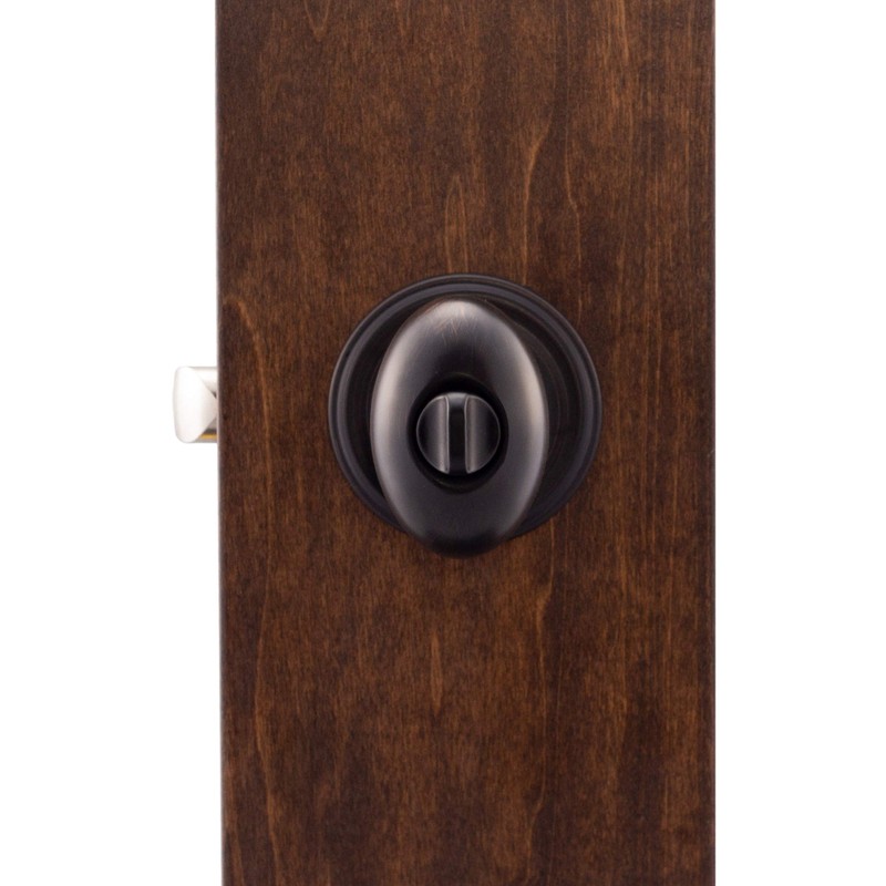 Copper Creek EK2030TB Egg Door Knob, Privacy Function, 1 Pack,