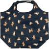 Hamamonyo Eco Tote Large Love Mameshiba Con, navy