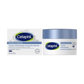 Cetaphil Optimal Hydration Crema Noche Ácido Hialurónico Piel Sensible 48 g