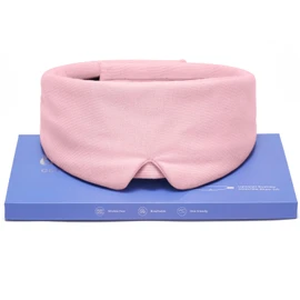 Umisleep Sleep Mask Premium Modal Cotton Light Blocking Comfortable Contour Design Adjustable One Size Long Cotton Pink