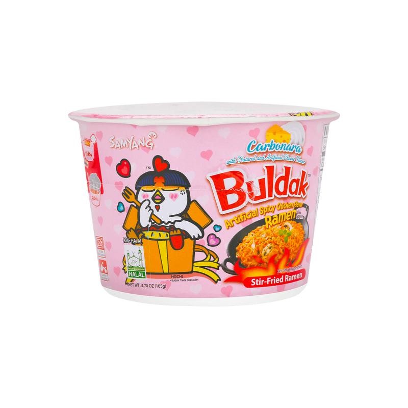 SAMYANG Buldak Ramen +Carbonara Topokki Spicy Chicken Cheese Flavor 10