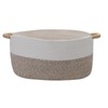 HIFEASTS Large Cotton Rope Storage Basket with Handles, Hamper, Laundry