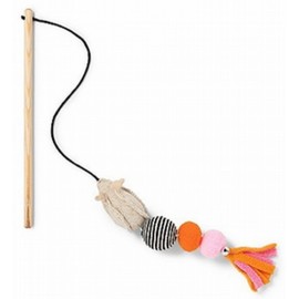 boots and barkley Lot of 10 boots & barkley Cat Toy catnip Infused chase wand w Mouse tassels Pink